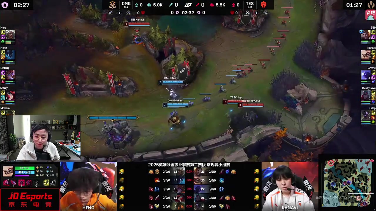 jinnianhui金年会水晶哥看TES爆杀OMG拿下三连胜：TES虐了三把菜下班了！